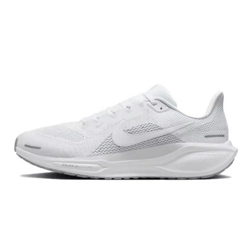 Nike Pegasus 41 Women Comfortable Sports Non Slip Breathable Shock Absorbent Low Cut Casual Running Shoes All White